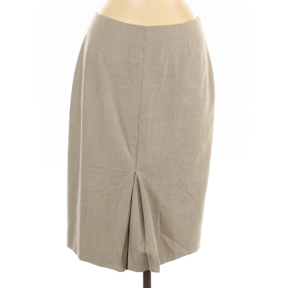 Yansi Fugel Wool Skirt, Size 8, Gray